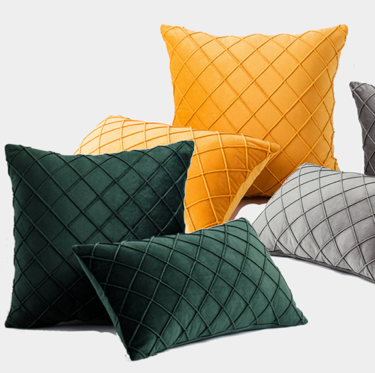 Faux suede sofa cushion cover