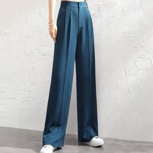 Elegant high waist women's wide-leg pants