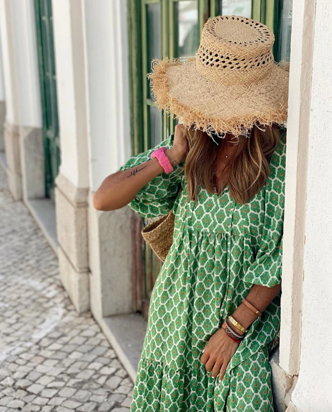 Boho style printed maxi dress - Image 7