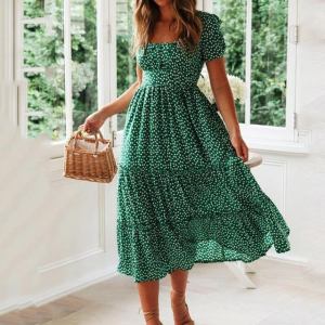 Floral print summer dress