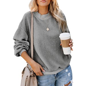 Casual round neck women's pullover