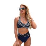 High waist bikini swimwer set
