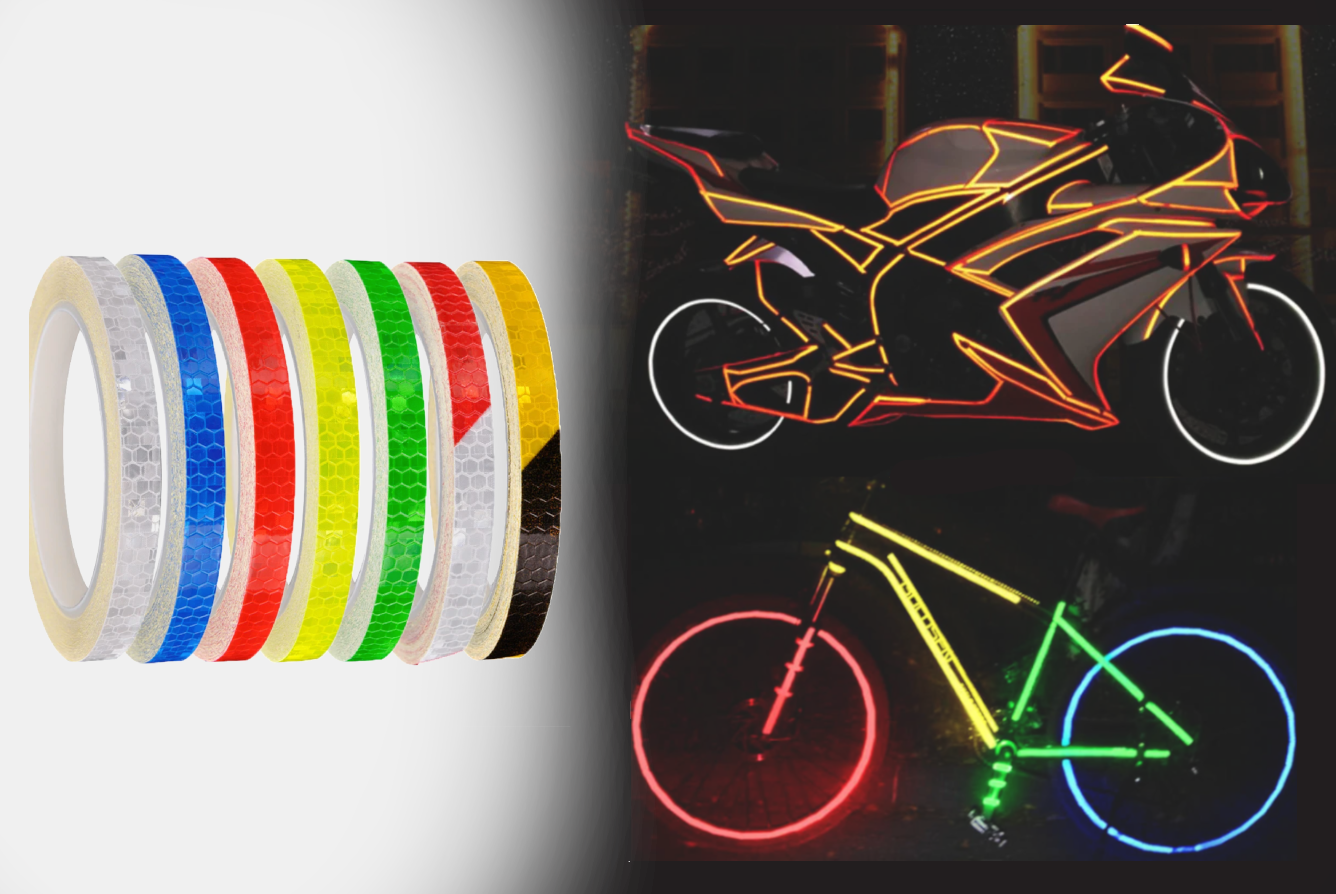 8m bike reflective stickers strip - Image 20