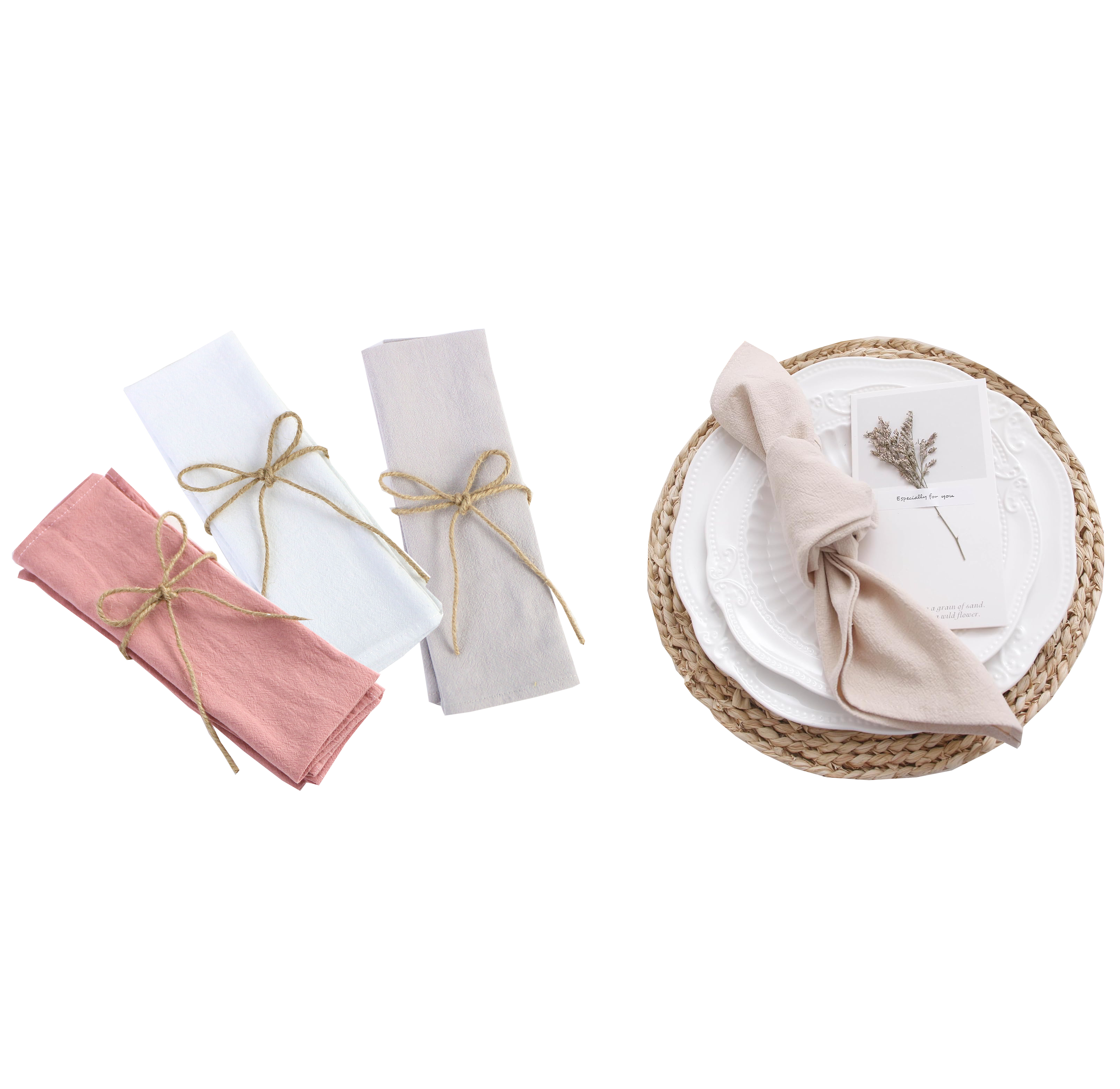 30 x 45 cm cotton table napkins 2pack