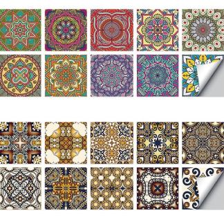 Waterproof self adhesive wall stickers set