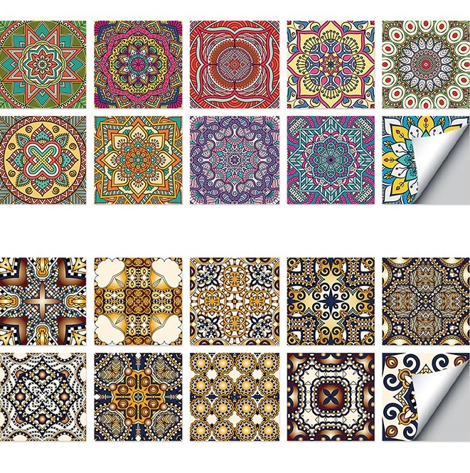 Waterproof self adhesive wall stickers set