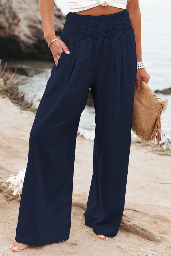 Relaxed wide leg pants with pocket - Image 10