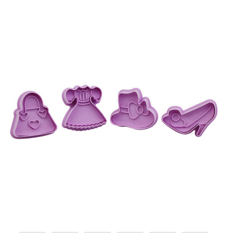Multi-pattern 4 piece cookie molds set - Image 19