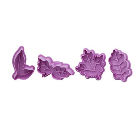 Multi-pattern 4 piece cookie molds set
