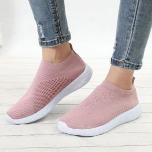Casual slip on knitted sneakers for women