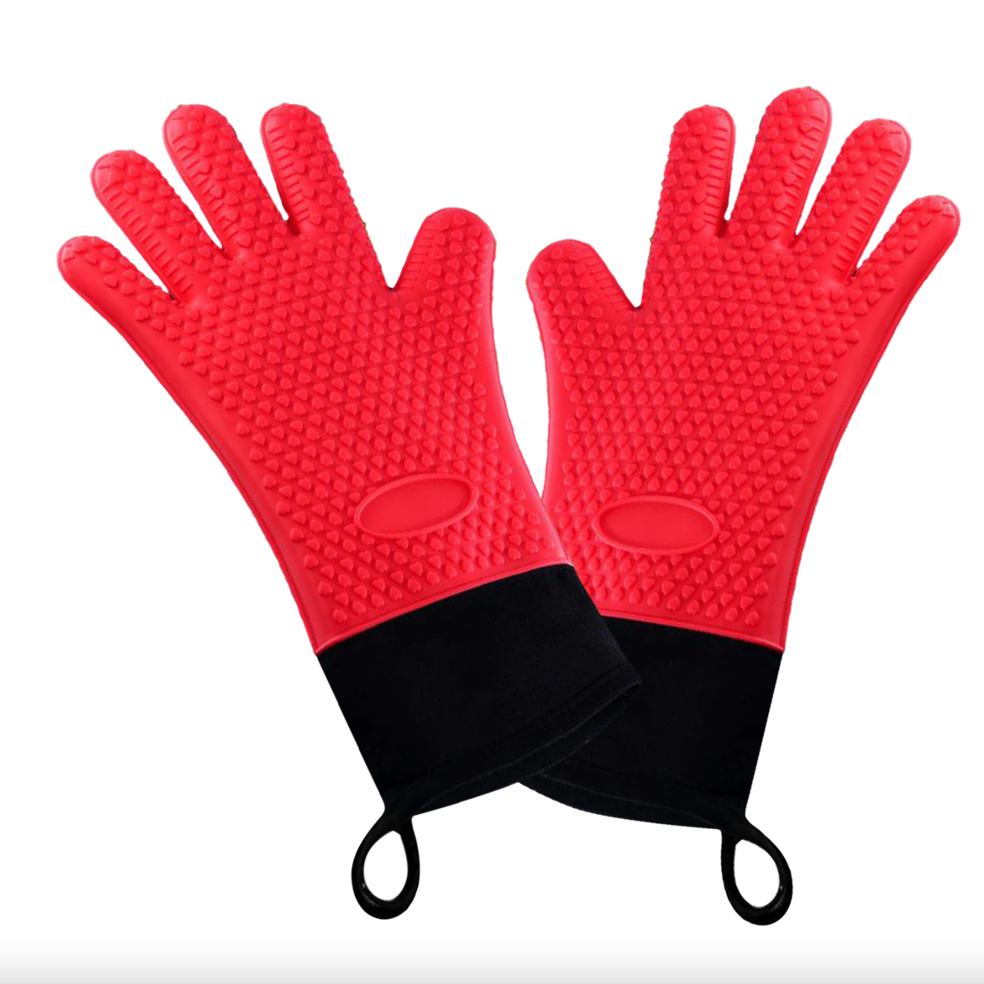 Silicone heat resistant BBQ gloves