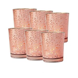 Glass tealight holder 6 pack