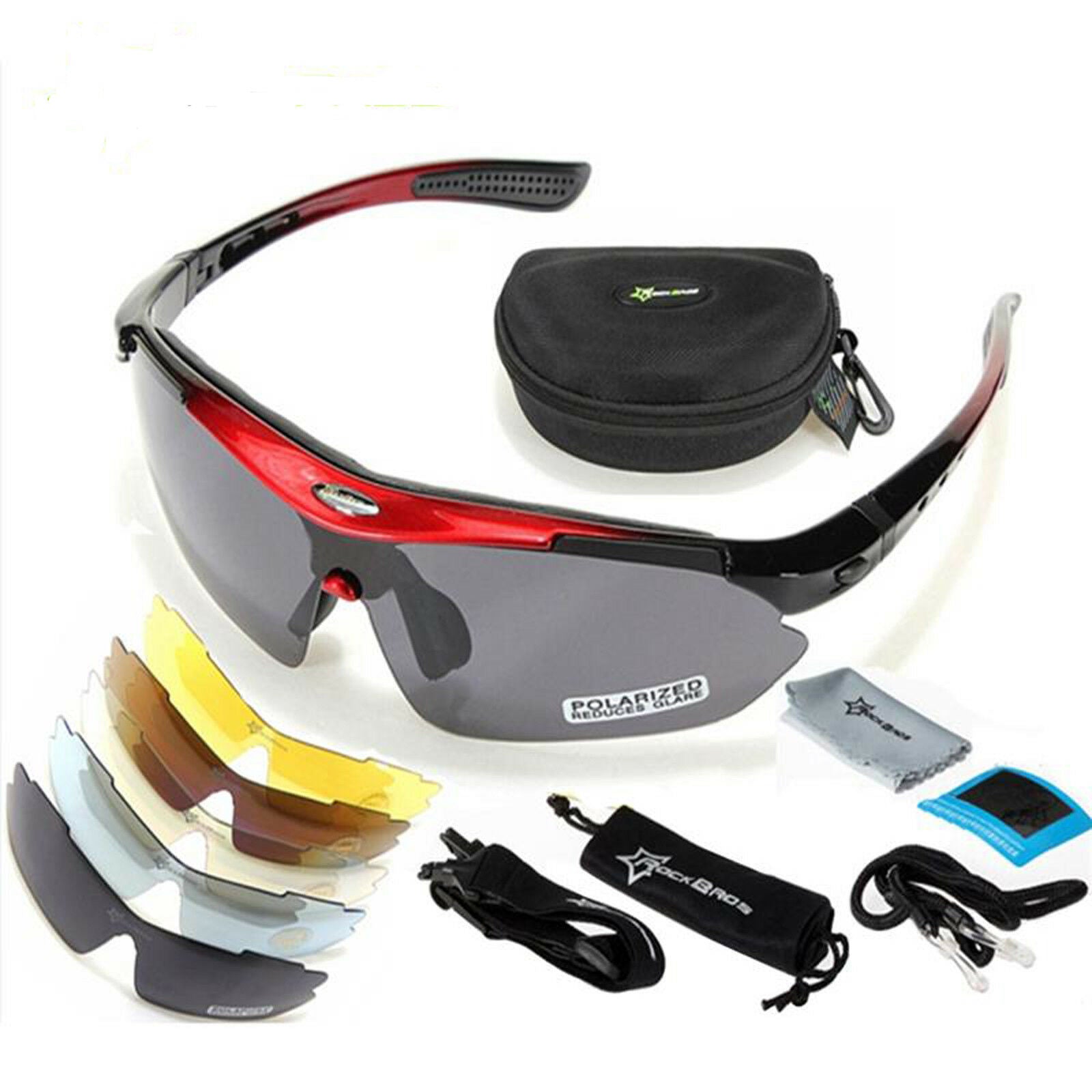 Polarized sports cycling sunglasses