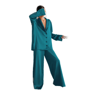 Long sleeve women's homewear pajama set