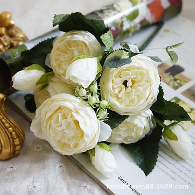 Artificial peony flower branch - Image 12