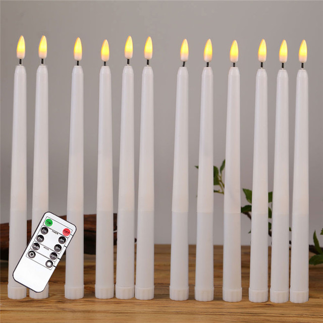 Flameless LED taper candles set with remote - Image 3