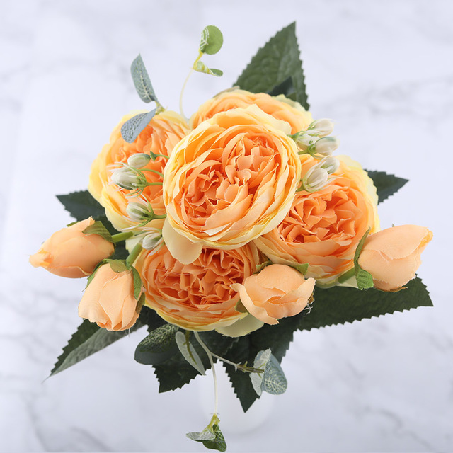 Artificial peony flower branch - Image 13