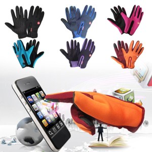 Touch screen warm sports gloves