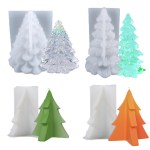 Christmas tree shaped candle mold