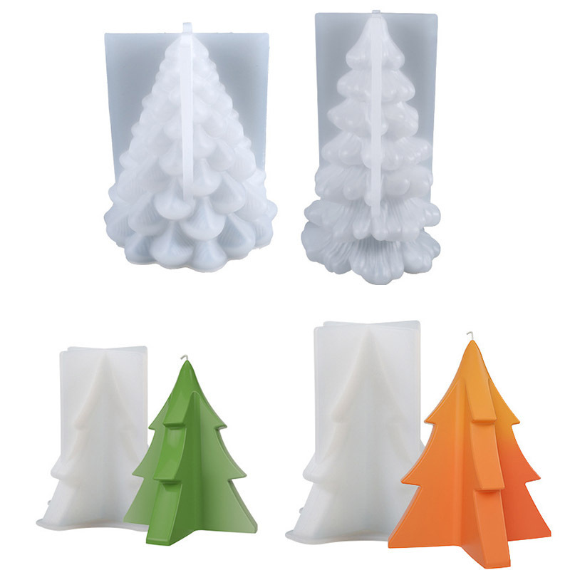 Christmas tree shaped candle mold - Image 7
