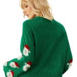 Casual cropped Christmas sweater for girls & women