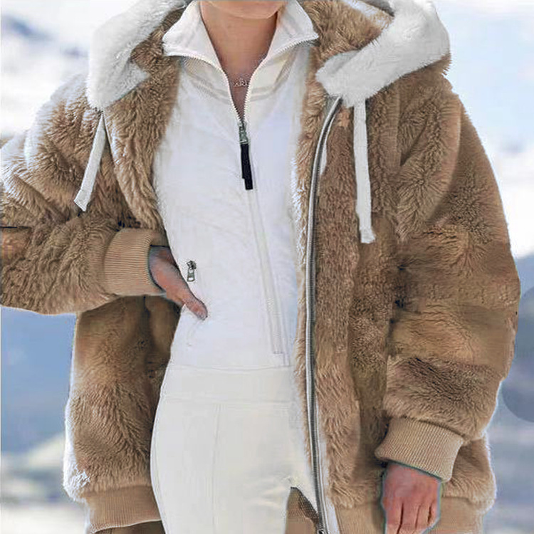 Hooded women's fleece jacket - Image 13