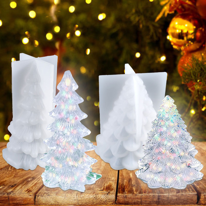 Christmas tree shaped candle mold - Image 9
