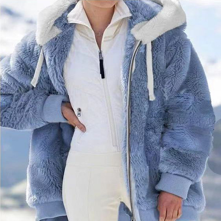Hooded women's fleece jacket - Image 17
