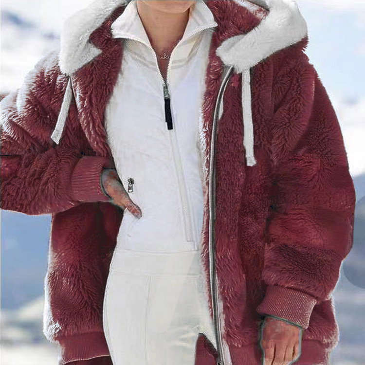 Hooded women's fleece jacket - Image 11