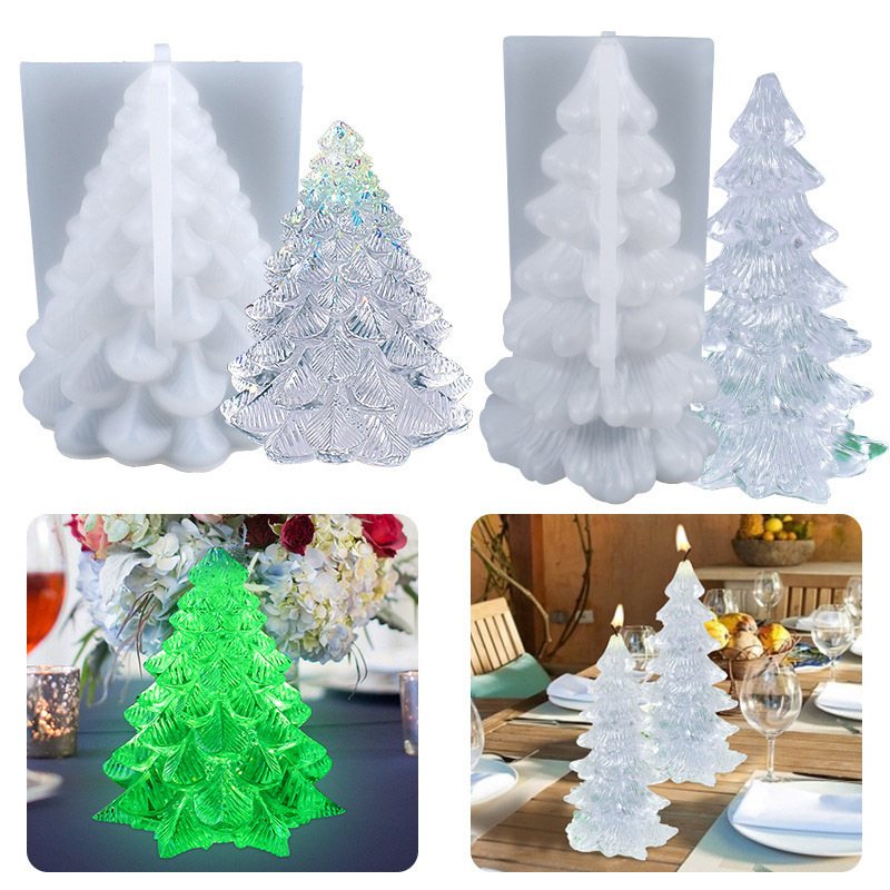 Christmas tree shaped candle mold - Image 8