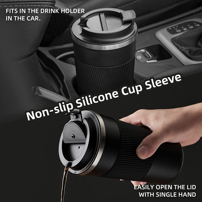 Stainless steel interior travel coffee mug - Image 12