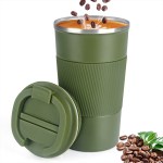 Stainless steel interior travel coffee mug