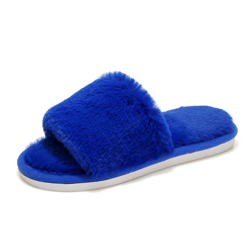 Fluffy faux fur women's indoor slippers - Image 6