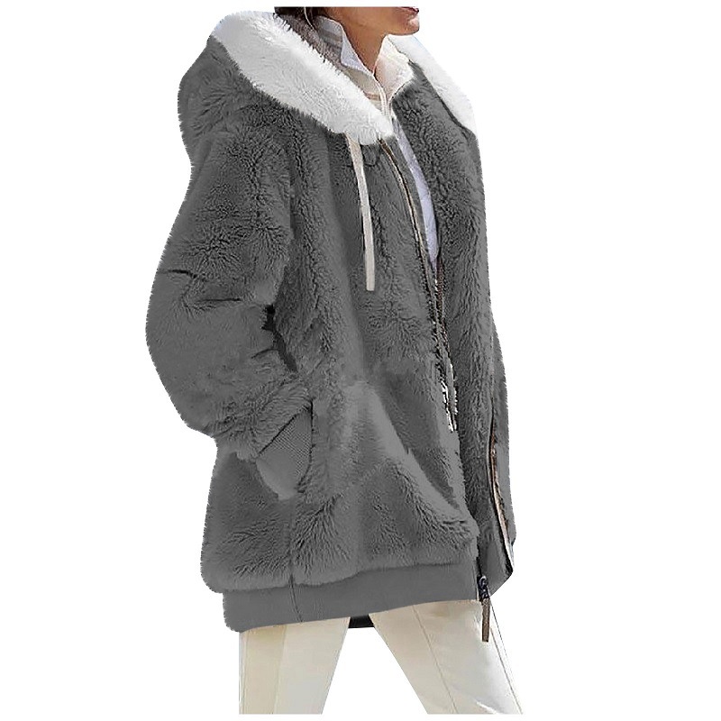 Hooded women's fleece jacket - Image 5