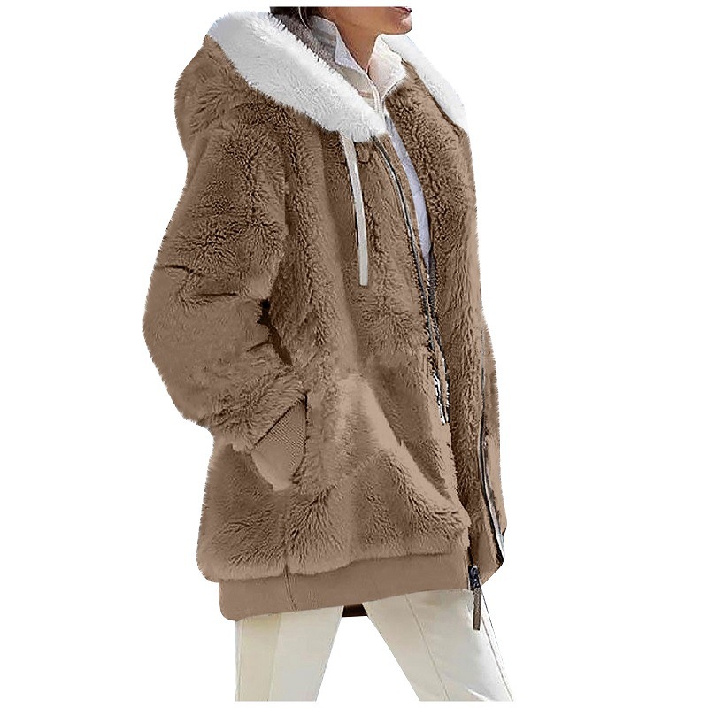 Hooded women's fleece jacket - Image 8