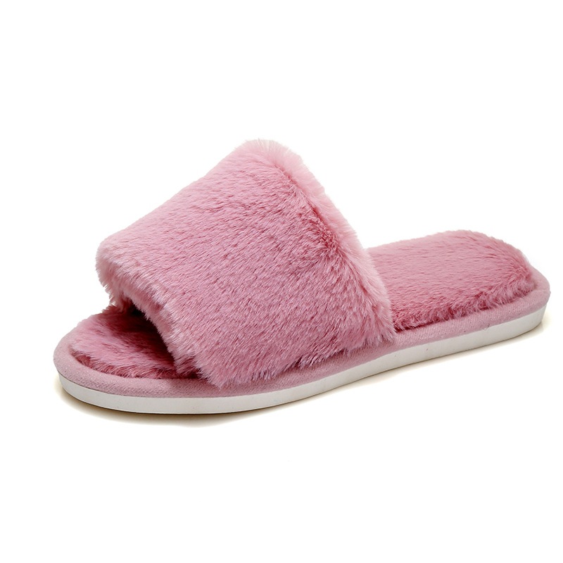 Fluffy faux fur women's indoor slippers - Image 23