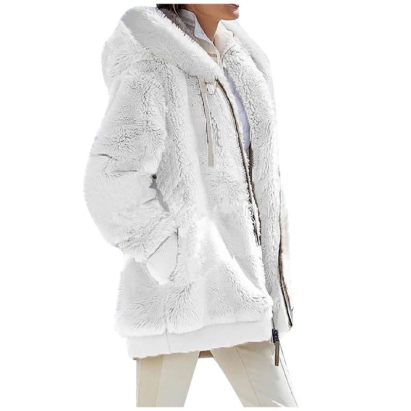 Hooded women's fleece jacket - Image 21