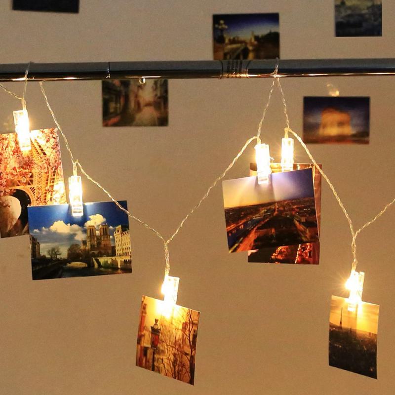 LED fairy wall string lights with clips - Image 3