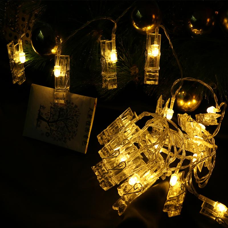 LED fairy wall string lights with clips - Image 9