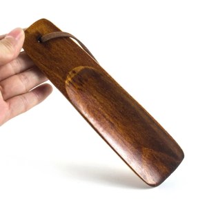 Portable wooden shoe horn