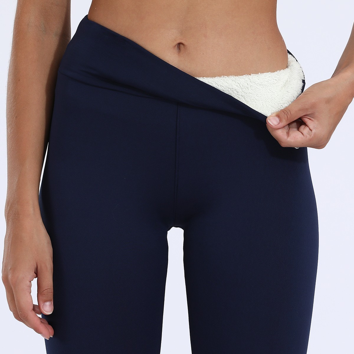 High waist warm lining women's leggings - Image 15