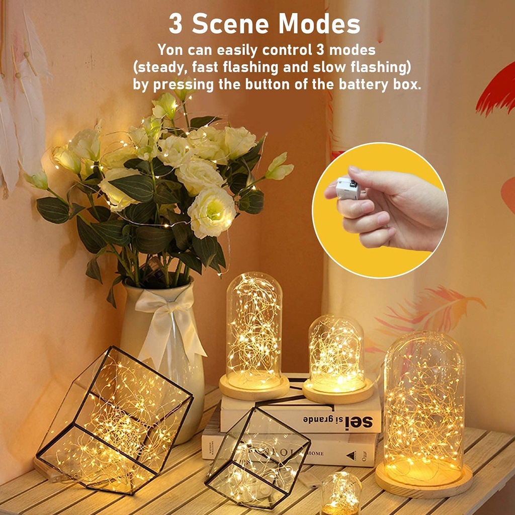 20 LED copper string lights set -10pcs - Image 9