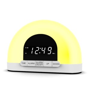 Wake-up light alarm clock