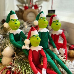 Green monster Christmas doll 1 or 2pcs
