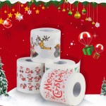 Christmas print toilet paper roll 2pack