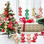 Candy shaped Christmas tree pendant set