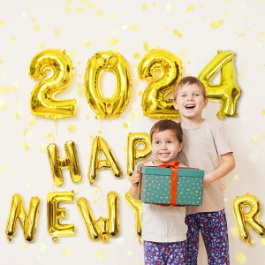 Inflatable Happy New Year 2024 sign set