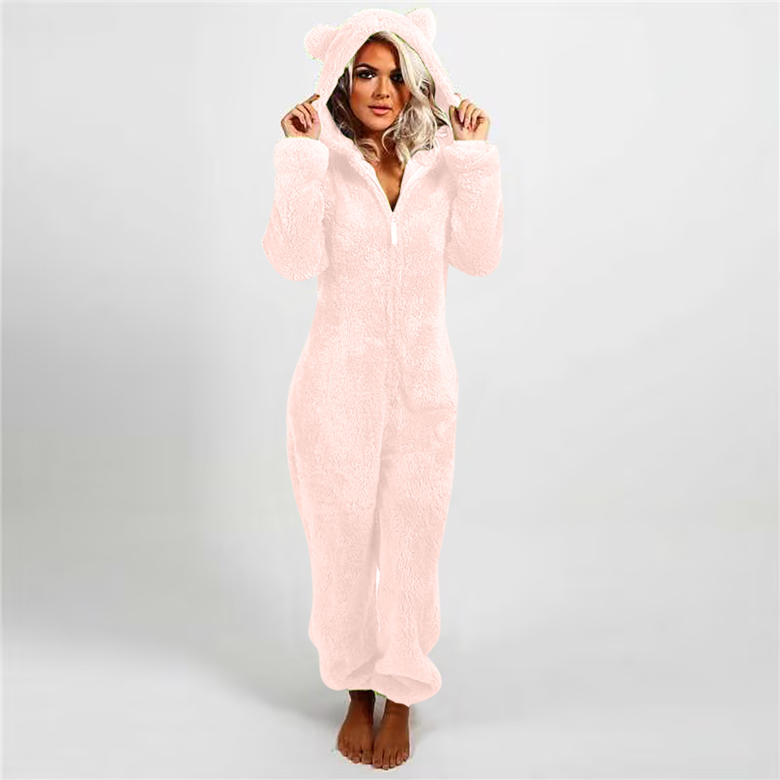 Plush women's home-wear jumpsuit - Image 2