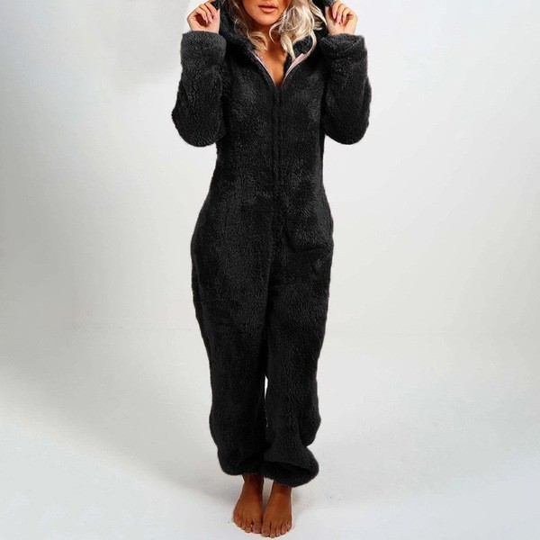Plush women's home-wear jumpsuit - Image 3