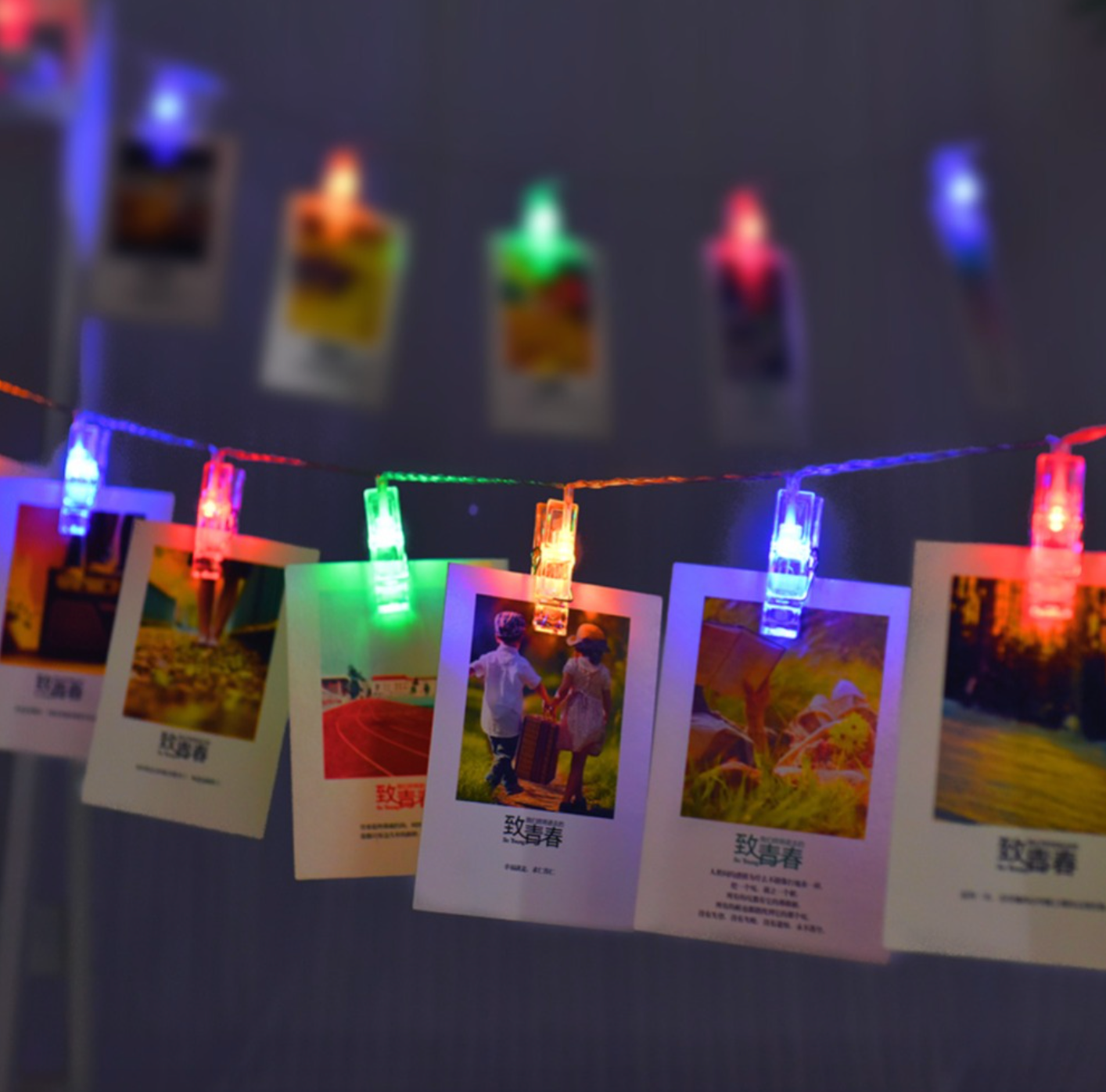 LED fairy wall string lights with clips - Image 15